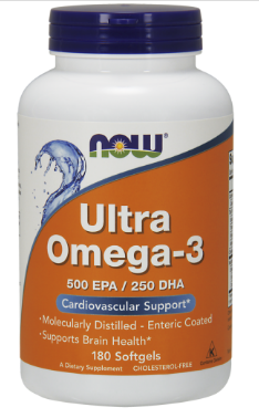 Рибячий жир Омега 3 Now Foods Ultra Omega -3 180sgel, фото 1