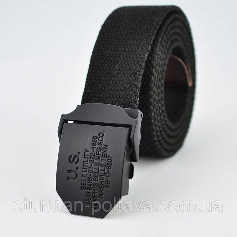 Ремінь ширинкою US Belt UTILITY чорний