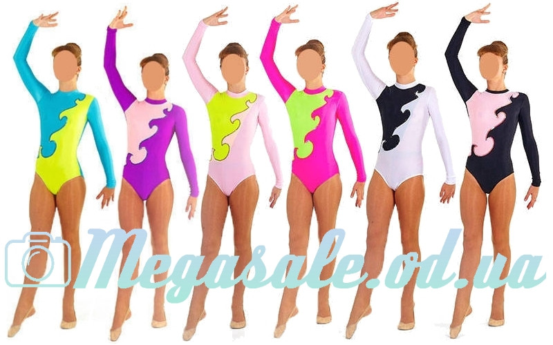 Детский Купальник Гимнастический для Выступлений 1405, 6 Цветов: 32-38 ...