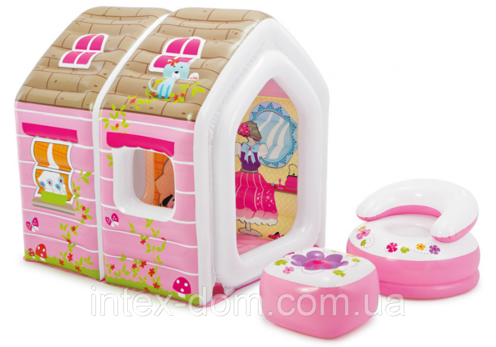 Надувний ігровий центр Intex Princess Play House (48635)