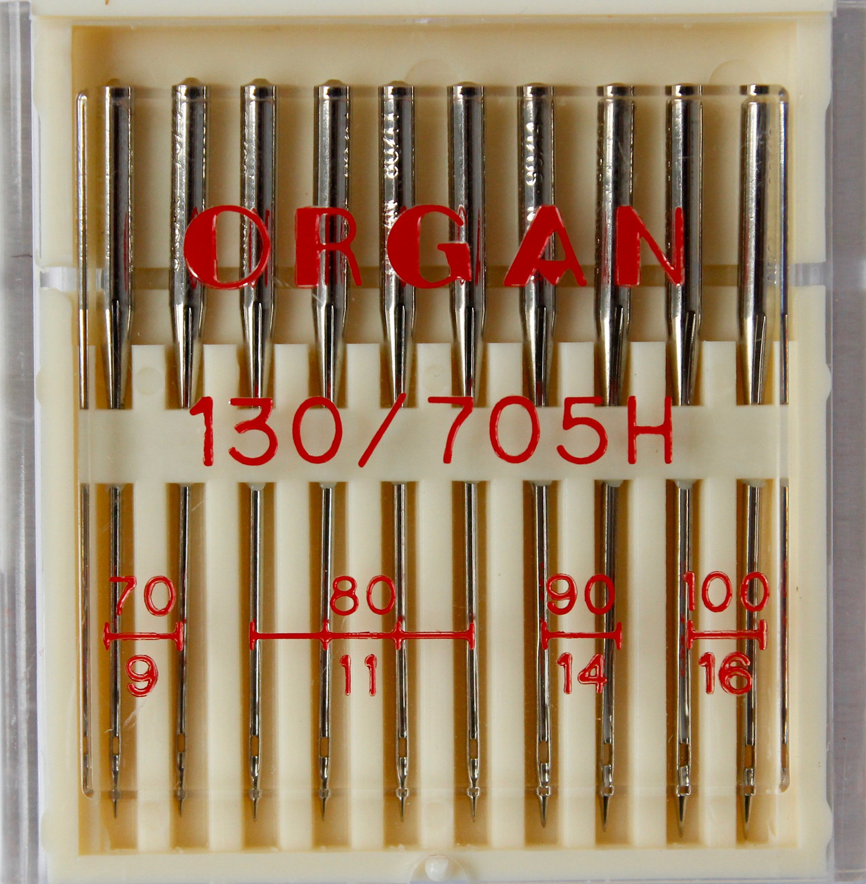 Голки універсальні машинні No70-100 Organ Японія, 10 шт.