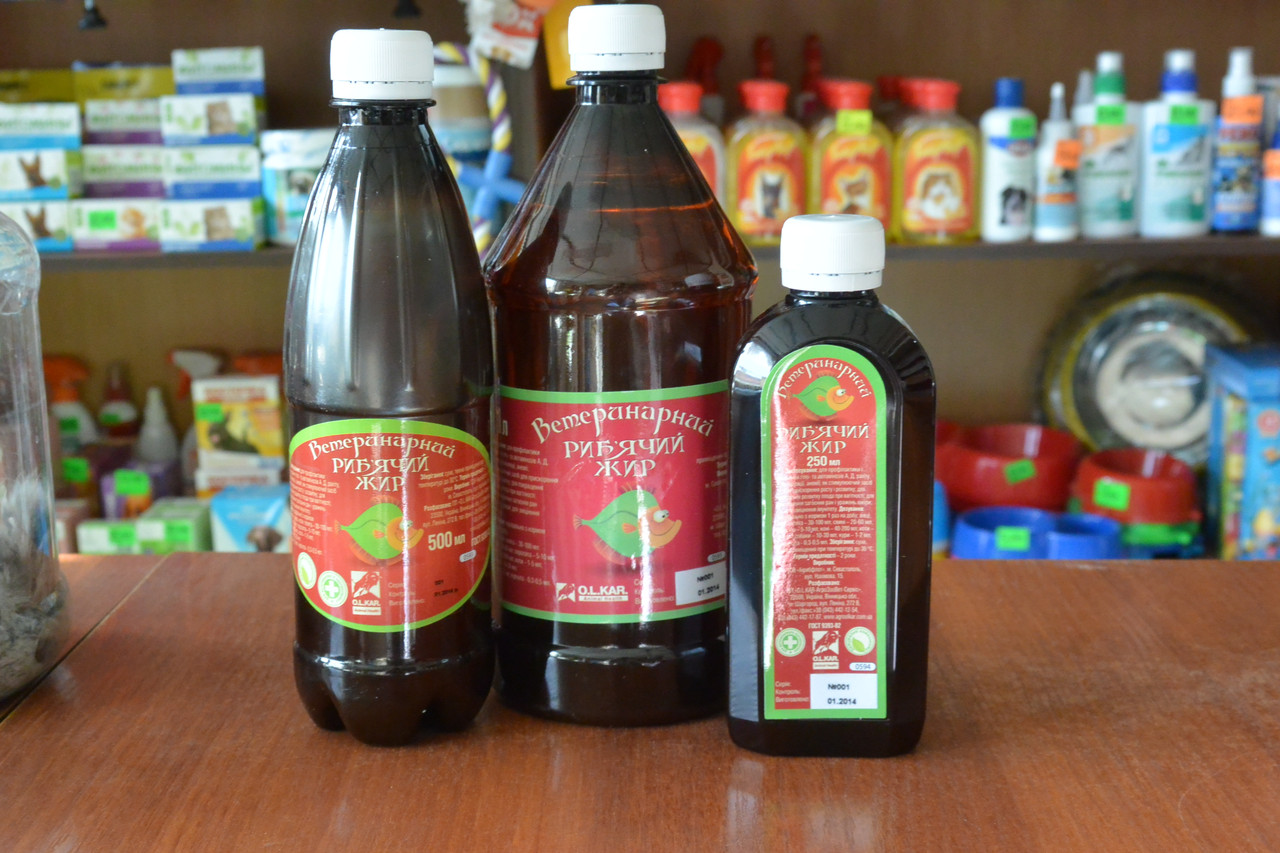 Риб'ячий жир ветеринарний (сорт вищий) 500 мл, фото 1