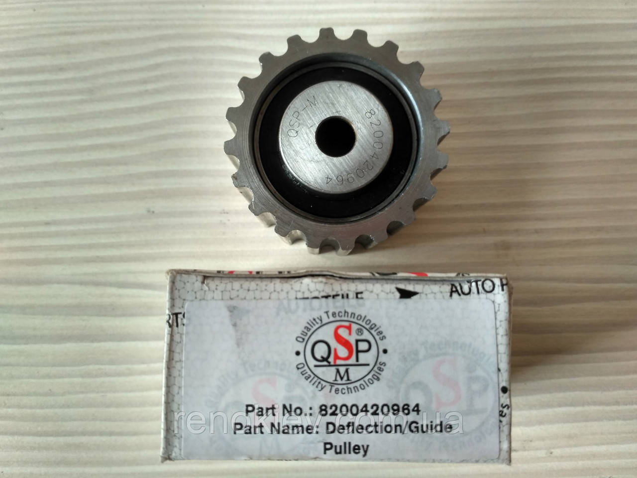 Ролик ременя ГРМ Renault 1.9D Kango Clio II (паразитний) (зубчастий), фото 1