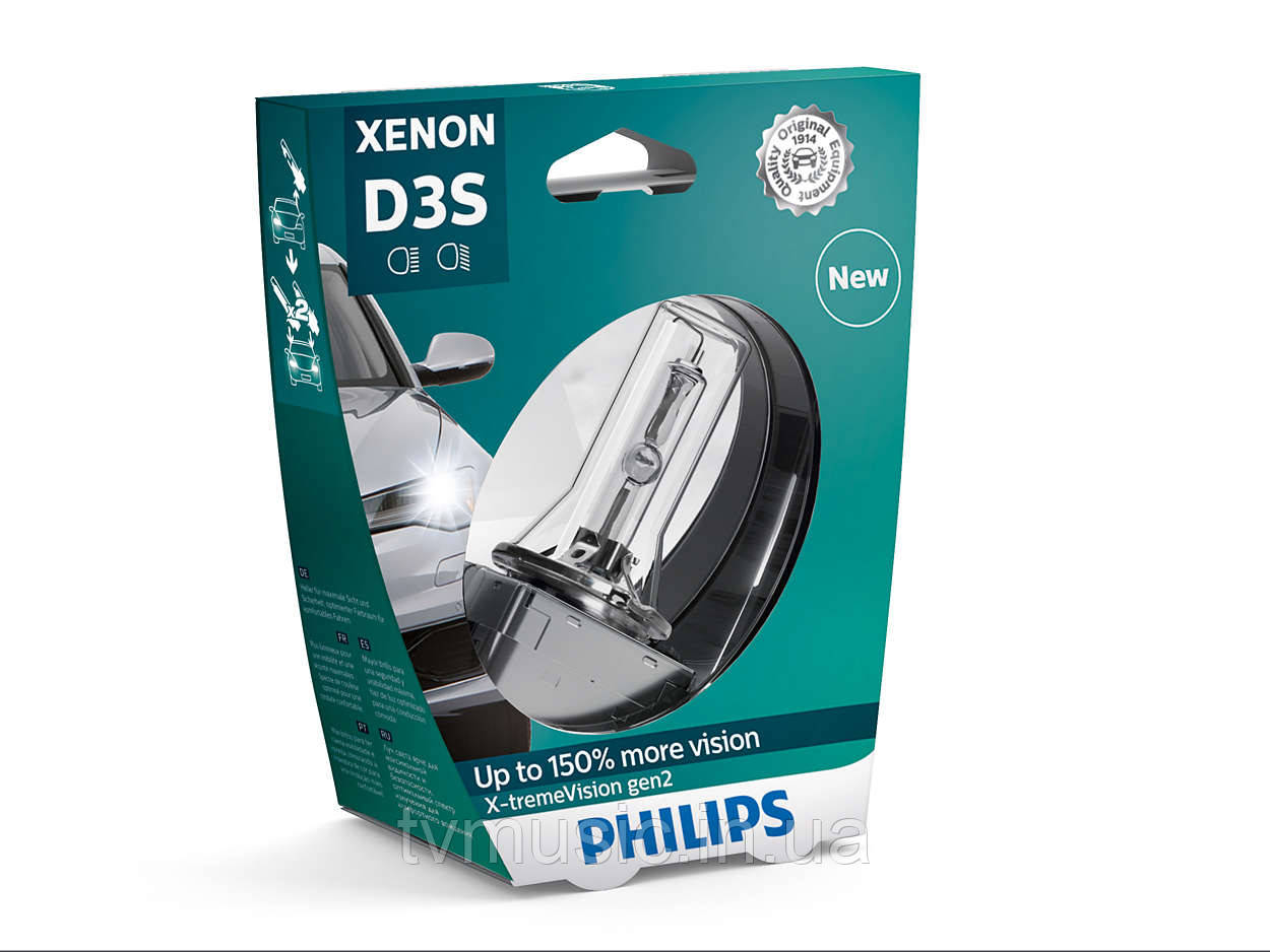 Ксенонова лампа Philips Xenon X-treme Vision gen2 D3S 42 V 35 W (42403XV2S1)