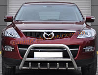 Захист переднього бампера кенгурятник з нержавійки на Mazda CX-9 2006-2012