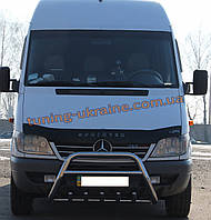 Защита переднего бампера кенгурятник из нержавейки на Mercedes Sprinter 1995-2006