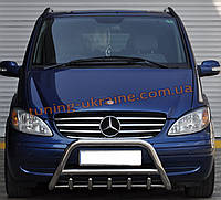 Защита переднего бампера кенгурятник из нержавейки на Mercedes Vito 2003-2010