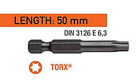 Насадка викруткова USH Industry "тонке жало" TORX T40 x 50 мм. подовжена Уп. 10 шт.