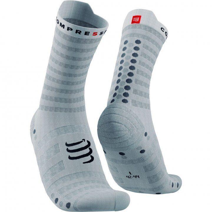 CS Носки Pro Racing Socks v4.0 Ultralight Run High белые для бега, фото 1