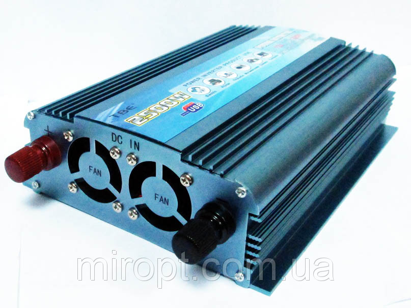 Перетворювач напруги 2500W 12/220В (інвертор)