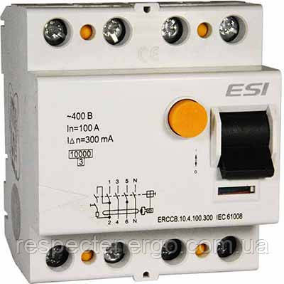 Модульний пристрій захисного вимкнення, 10 кА, 4п, 16 А, 30 мА, фото 1