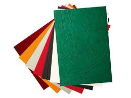 Обкладинки картонні КАНТРІ під шкіру, колір - білий, уп/100шт.