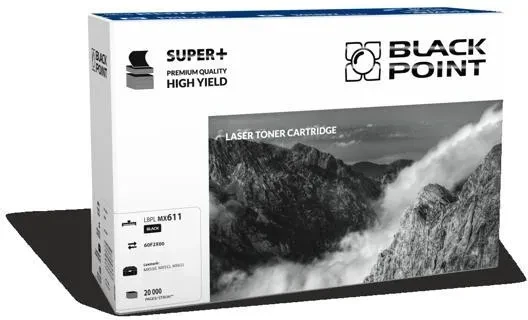 Тонер для принтера Black Point Замена для Lexmark 60F2X00 Black (LBPLMX611), фото 1