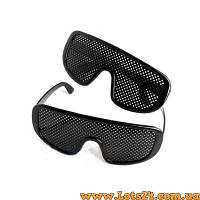 Очки тренажеры - перфорационные очки с дырочками для улучшения зрения