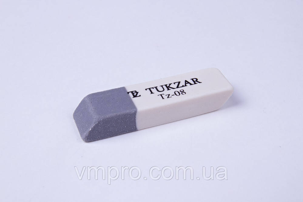 Ластики сіро-білі Tukzar NoTZ-08, стиральна гумка (олівець/ручка)