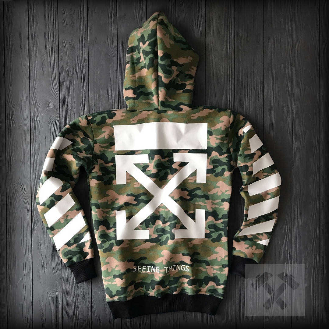 

Мужской камуфляжный худи Off white XXL