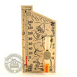 Термометр із годинником для лазні та сауни "Банна станція 2в1", пос. 1, фото 4