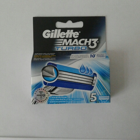 Кассеты для бритья мужские Gillette Mach3 Turbo 5 шт ( Жиллет Мак 3 турбо оригинал) - фото 1 - id-p513831354