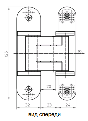 Петли скрытые дверные Simonswerk Tectus TE 311 3D FVZ 40 (для коробки со смещенными плоскостями до 12 мм) - фото 2 - id-p513844880