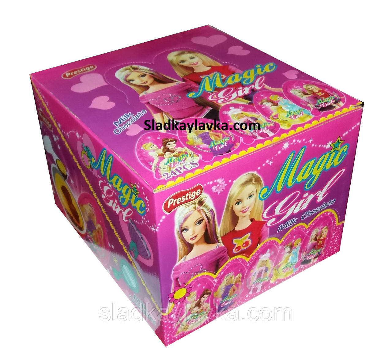Яйце шоколадне пластикове Toy Egg Принцеси 24 шт., 15 г (ANL)