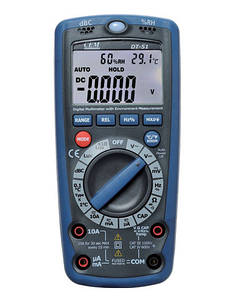 Цифровий мультиметр DT-61: 6в1 з функціями вим. освітленості, вологості, рівня звуку,температури