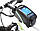 Сумка Roswheel на раму, для телефона 5.5" — 6.0" чорна із зеленим, фото 3
