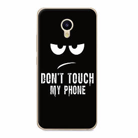 Чохол силіконовий бампер для Meizu M5 з картинкою don't touch my phone