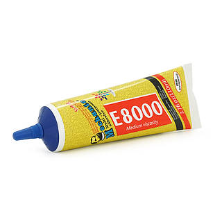 Клей MECHANIC E8000, акриловый, многоцелевой, средняя вязкость, водостойкий, прозрачный, стальной носик, 110ml, BOX