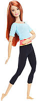 Лялька Barbie йога з червоно-рудим волоссям Безмежні рухи — Made to Move