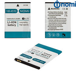 Акумулятор (АКБ, батарея) NB-4510 для Nomi i4510 Beat M, 1600 mAh, оригінал