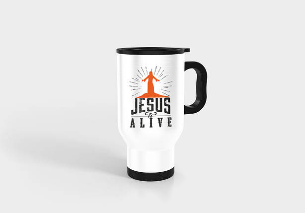 Термокружка №14 "Jesus is alive", фото 2