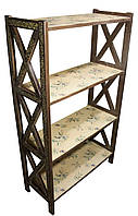 Стелаж із полицями дерев'яний Прованс для дому