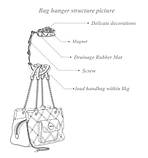 Гачок для жіночої сумочки Соняшники подарунок, фото 3