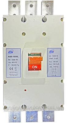 Автоматичний вимикач 50 кА, 3 п, 1600 А, фото 1