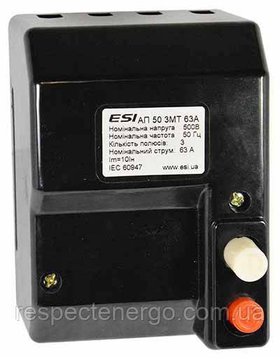 Автоматичний вимикач АП 50-3МТ-10А 10In, фото 1