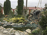 Декоративные ручьи, садовые фонтаны