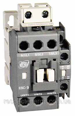 Контактор, 3-х п, 9 А, напр. керування 220 В, 1 н.о. + 1 н.з., фото 1