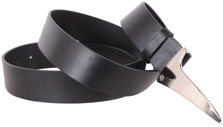 Мужской ремень из натуральной кожи Topgal 4 см, черный, фото 1