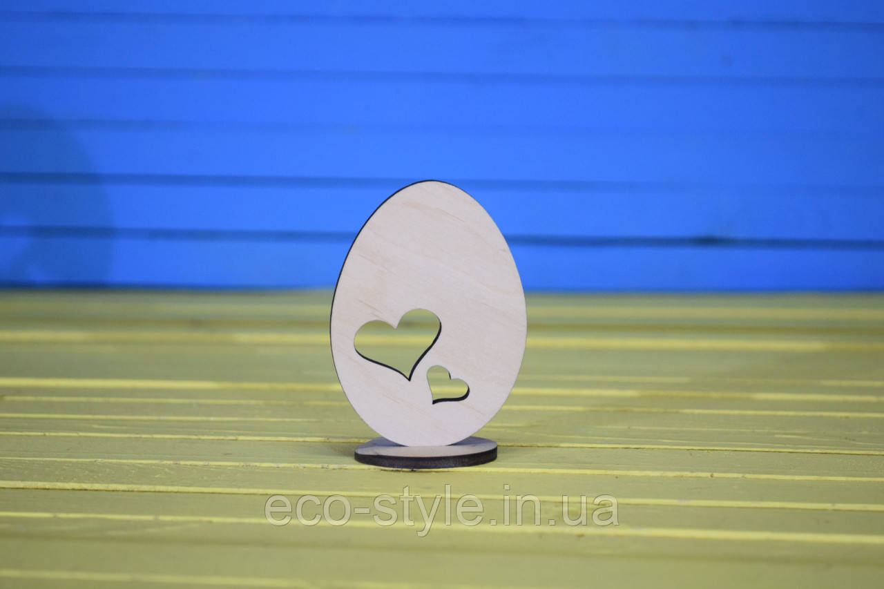Дерев'яна заготівля Великоднє яйце, фото 1