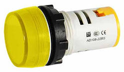 Індикатор, LED 220 B, жовтий (AD108-22BS/Y31 Yellow)