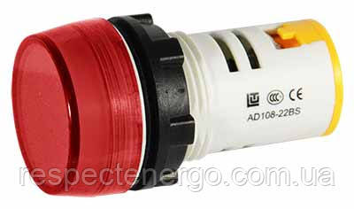 Індикатор, LED 220 B, червоний (AD108-22BS/R31 Red)