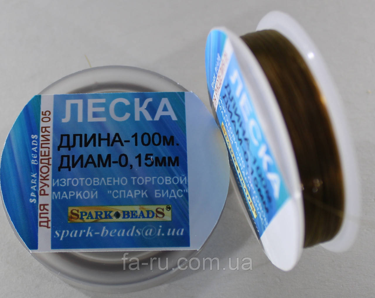Волосінь (монотка) діаметр 0,15 мм, довжина 100 м Коричнева, фото 1