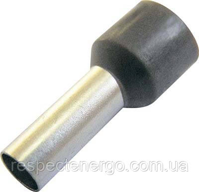 Ізольований кабельний наконечник, втулковий, 1 мм2, червоний, 100 шт., фото 1