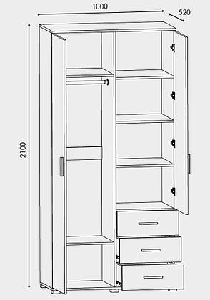 Шафа пряма з шухлядами Бриз ШП-4, фото 2