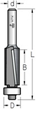 Фреза обгінна аксіальна з нижнім підшипником D = 12,7 мм; В = 25 мм; хвостовик = 6 мм.