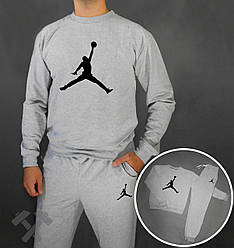 Спортивний костюм Jordan сірий (люкс) XS
