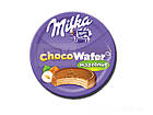 Вафлі Milka Choco Waffer Hazelnuss mini (з шоколадно-горіховою начинкою), 30 г, фото 4