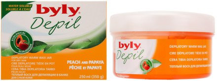 Теплий віск для депіляції тіла "Персик і папая" Byly Depil Peach And Papaya Depilatory Warm Wax
