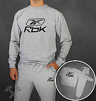 Спортивний костюм RBK сірий (люкс) XS