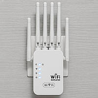 Усилитель WiFi 2,4 ГГц, до 1200 мбіт/с, от сети, Белый •  Вай фай ретранслятор для дома •  Wifi репитер •  Маршрутизатор